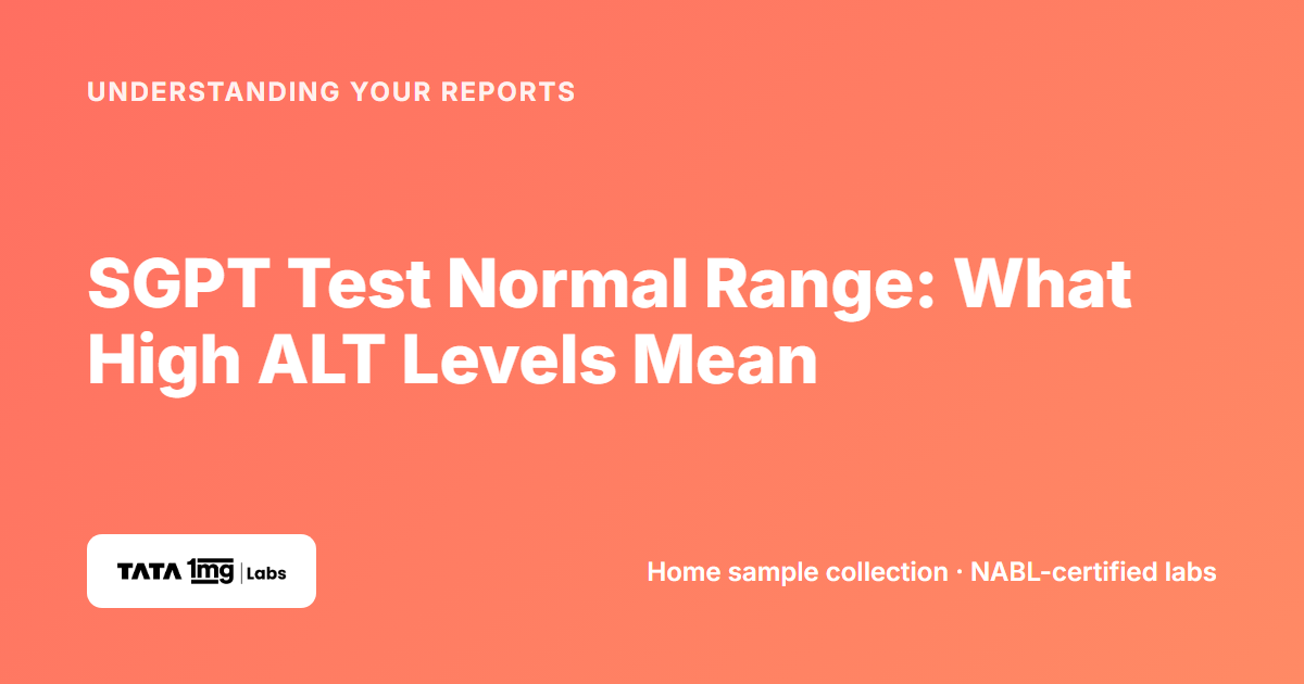 SGPT test normal range